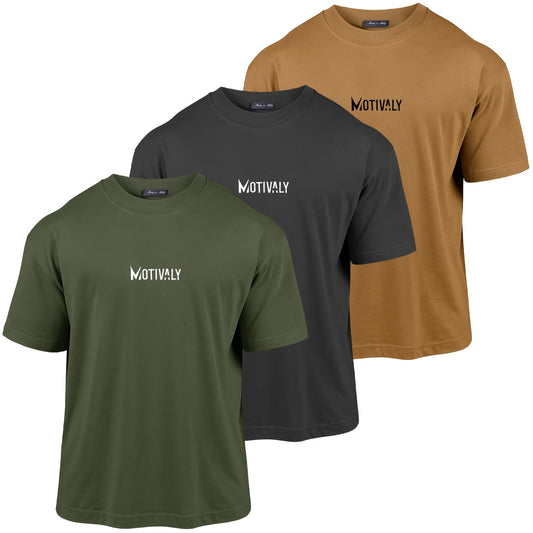 Pack 3 T-Shirt Oversize Ricamata